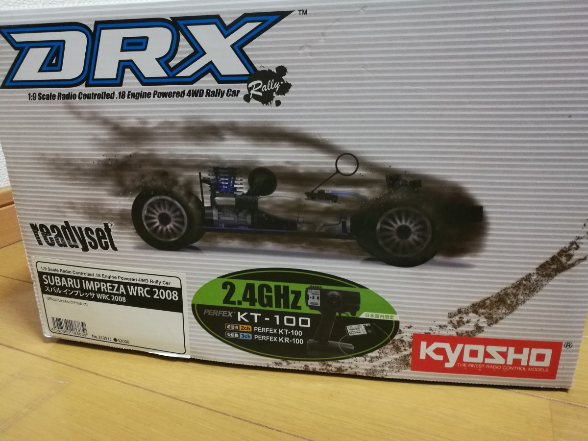 【新品】京商 1/9 DRX スバルインプレッサWRC 2008 レディセット2.4GHz(メカ付き工場組立済み) ラジコン 絶版 No.31051Jの画像2