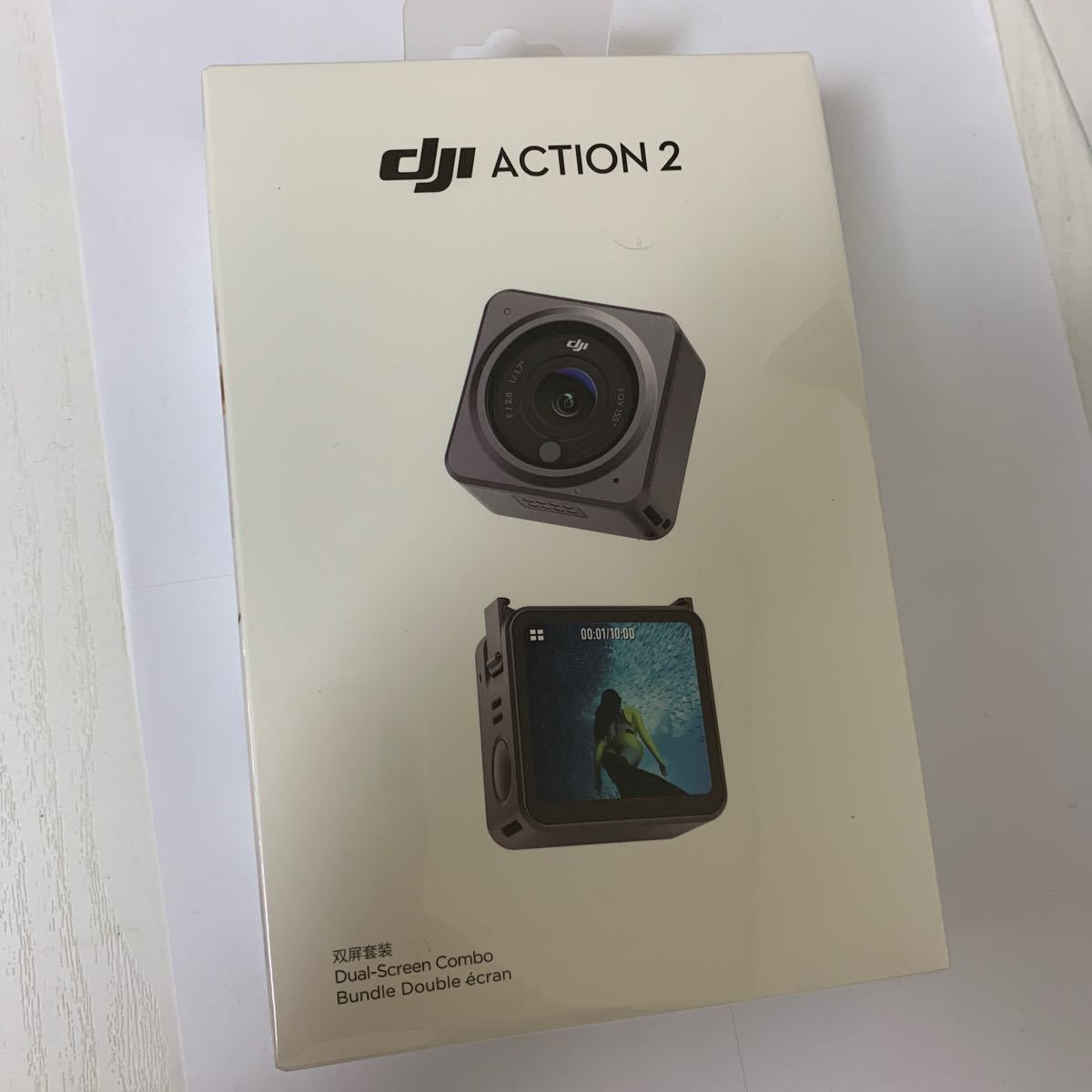 [新品未使用]DJI Action 2 Dual Screenコンボ アクションカメラ 4K デュアル OLED タッチスクリーン 超広角155°FOV ジンバル 磁気で装着 _画像1