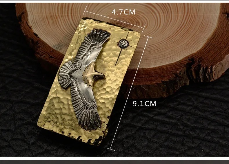 # the cheapest # brass belt buckle custom parts handicraft goods 47mm×91mm belt width 4cm Eagle motif 