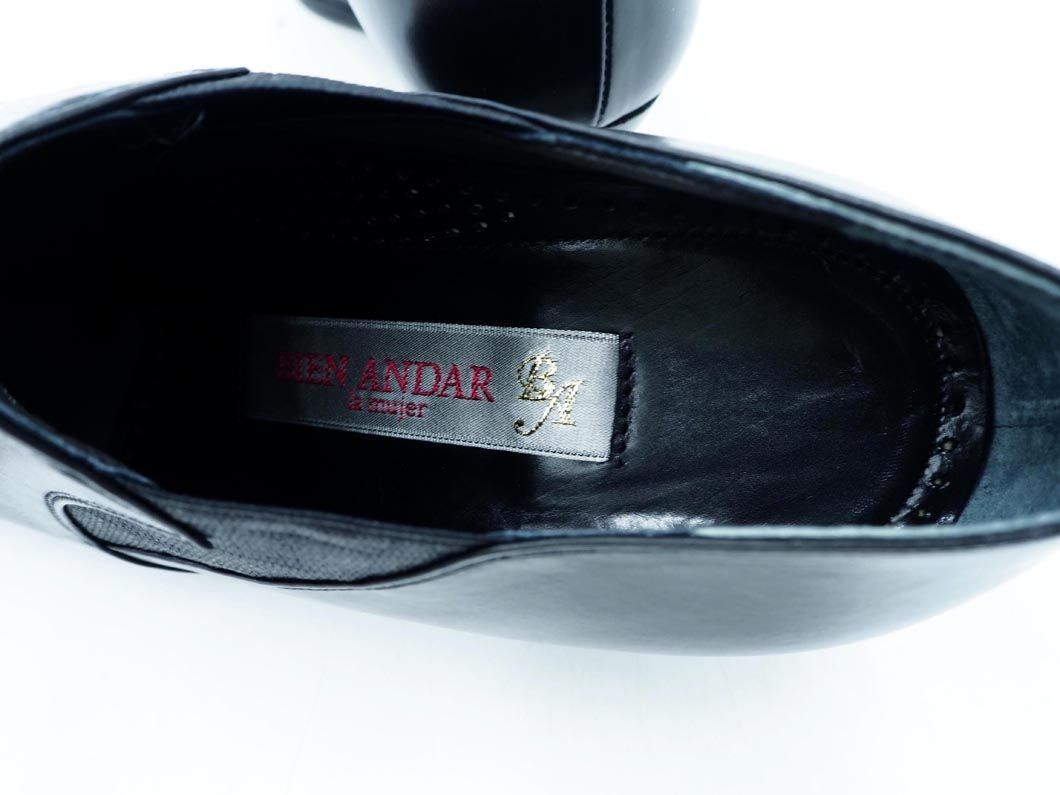 BIEN ANDAR ビエンアンダー 6000 日本製 ブーティー ブーツ size23EEE/黒 ◇■ ☆ ebb5 レディース_画像8
