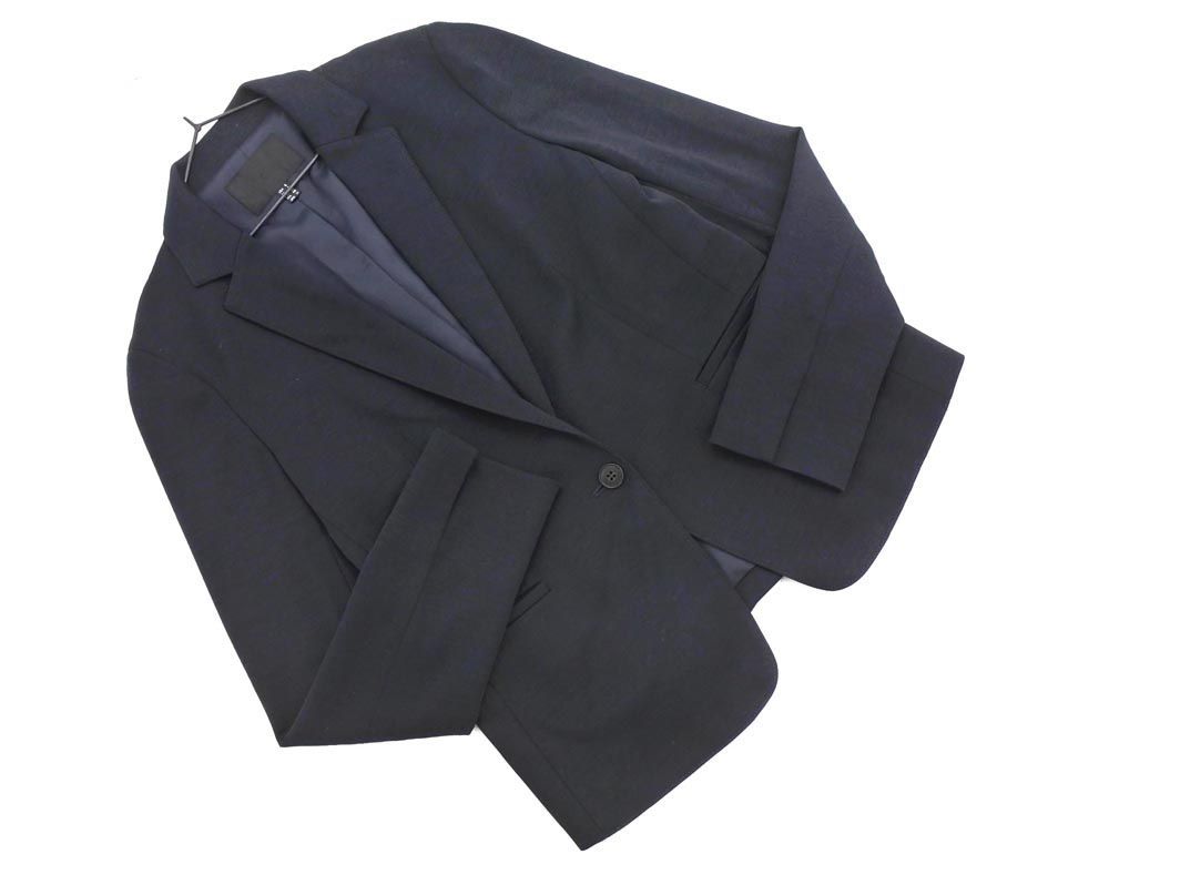 iCB I si- Be wool . tailored jacket size6/ navy blue *# * eba2 lady's 