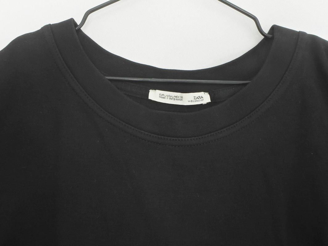 ZARA ザラ Tシャツ sizeL/黒 ◇■ ☆ eba6 レディース_画像2