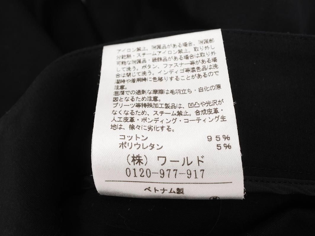 UNTITLED アンタイトル テーパード パンツ size1/黒 ■■ ☆ eba9 レディースの画像5