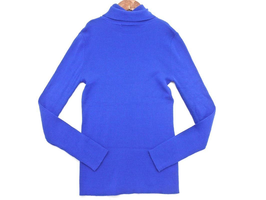  cat pohs OK iCB I si- Be wool 100%li pig -toru neck knitted sweater sizeS/ blue *# * ebb3 lady's 