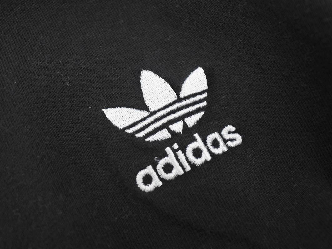 ネコポスOK adidas originals アディダスオリジナルス ロゴ 3ライン 長袖 カットソー sizeL/黒 ◇■ ☆ ebb3 レディース_画像4