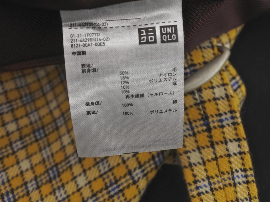 UNIQLO INES DE LA FRESSANGE ユニクロ イネス チェック ジレ ベスト sizeXL/オフホワイト ◇■ ☆ ebb3 レディース_画像6