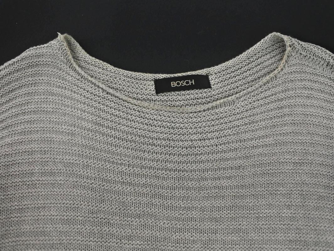 BOSCH Bosch вязаный свитер size38/ серый *# * ebb6 женский 