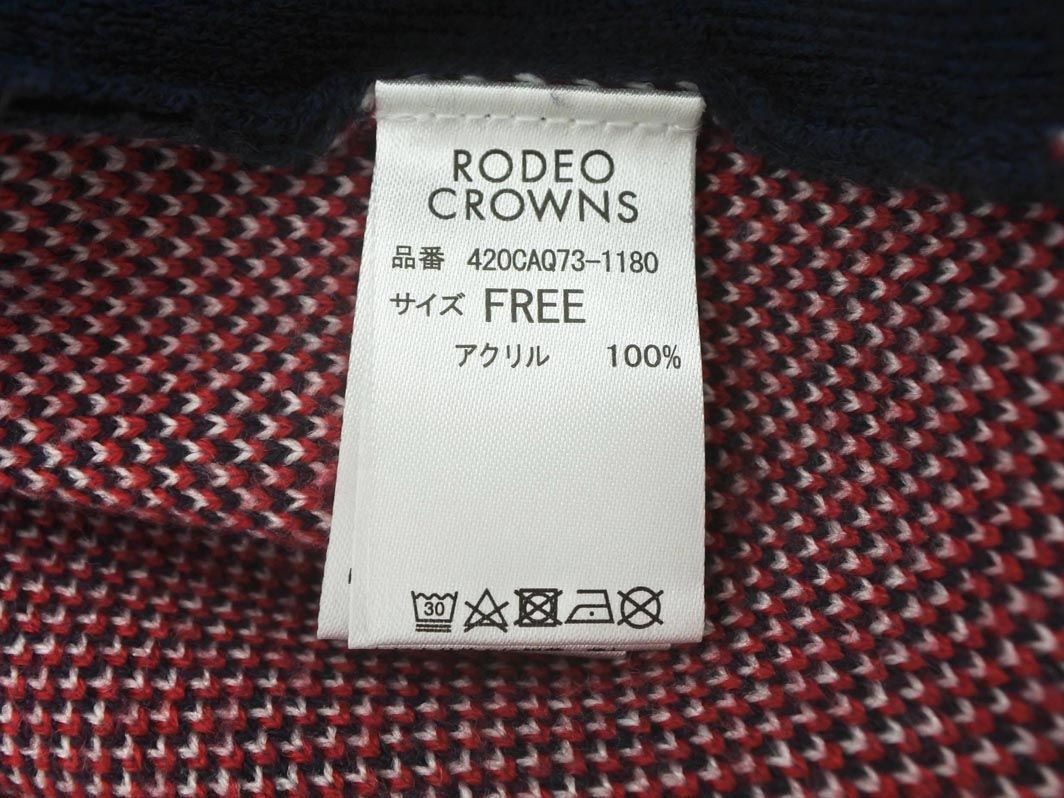 RODEO CROWNS ロデオクラウンズ ニット ワンピース sizeF/紺 ◇■ ☆ ebb9 レディース_画像5