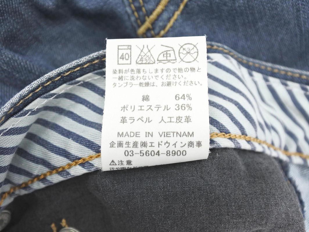 EDWIN エドウィン 503 FC53CR クロップド デニムパンツ size34/ブルー ■◇ ☆ ebc1 メンズ_画像6