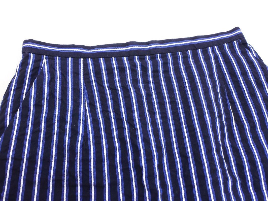 Rouge vif rouge vif Abahouse stripe tight skirt size36/ dark blue #* * ebc2 lady's 