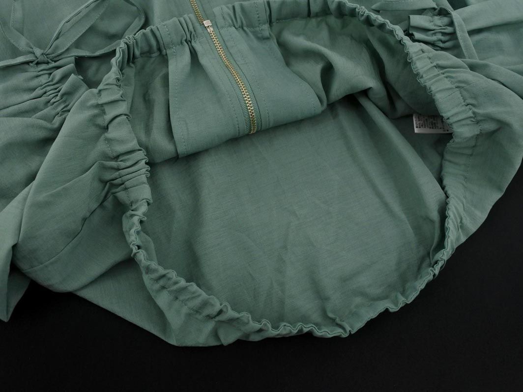 クチュールブローチ フード ジャケット size38/緑 ■◇ ☆ ebc7 レディースの画像4