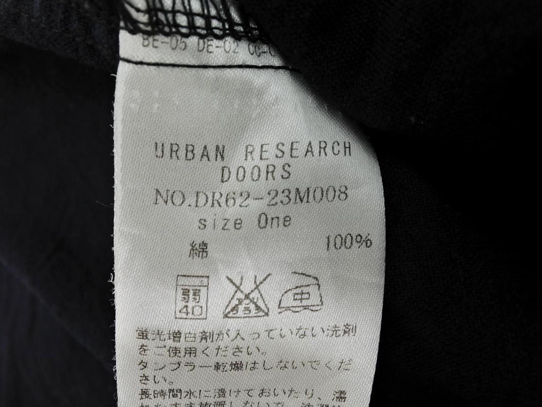 URBAN RESEARCH DOORS アーバンリサーチドアーズ ポケット シャツ sizeONE/濃紺 ■◇ ☆ ebc7 レディース_画像4