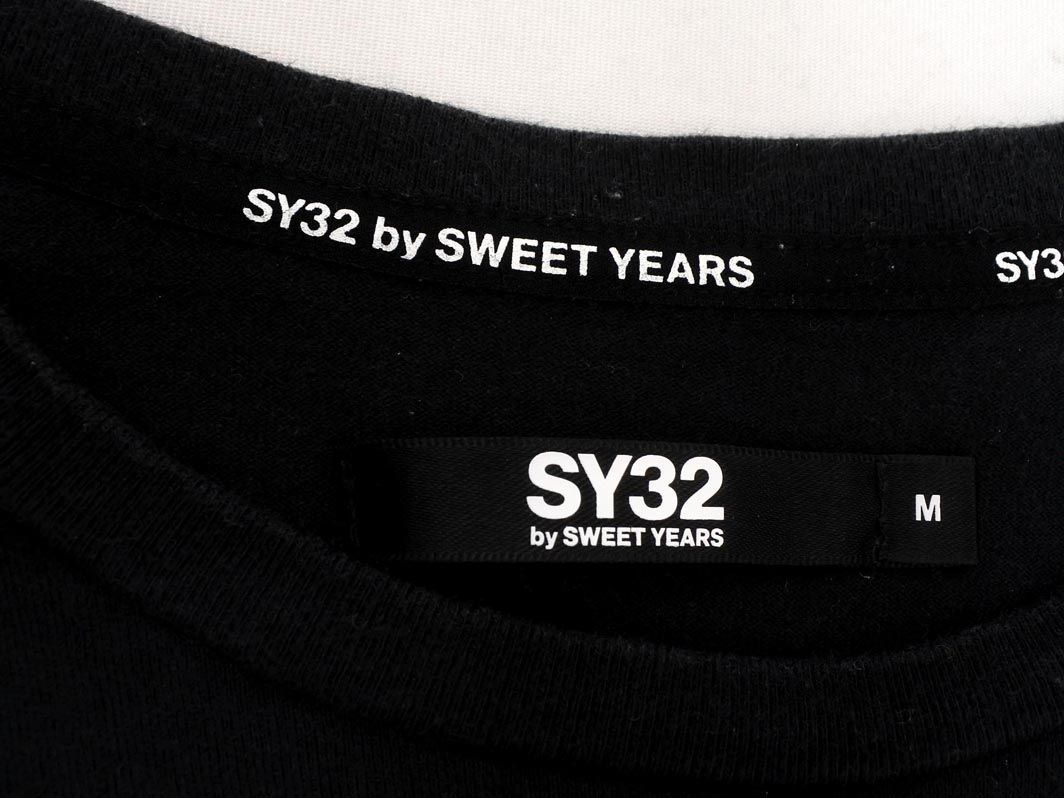SY32 by SWEET YEARS エスワイサーティトゥバイスウィートイヤーズ ロゴ 長袖 Tシャツ sizeM/黒 ■◇ ☆ ebc8 メンズ_画像5