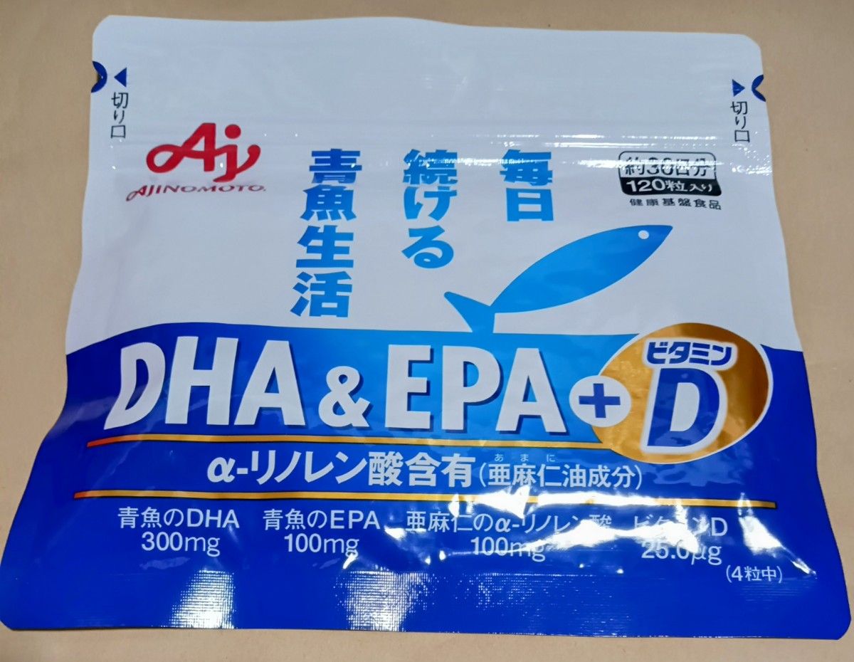 味の素DHA＆EPA＋ビタミンD　120粒