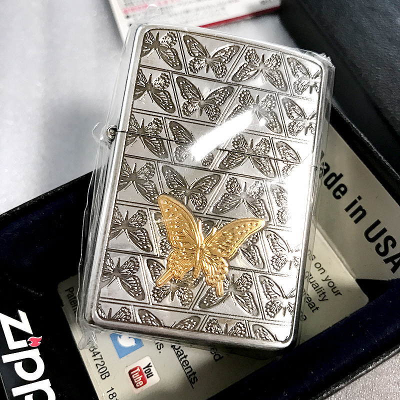 未使用　ZIPPO■バタフライ　蝶　■消費税なし_画像1