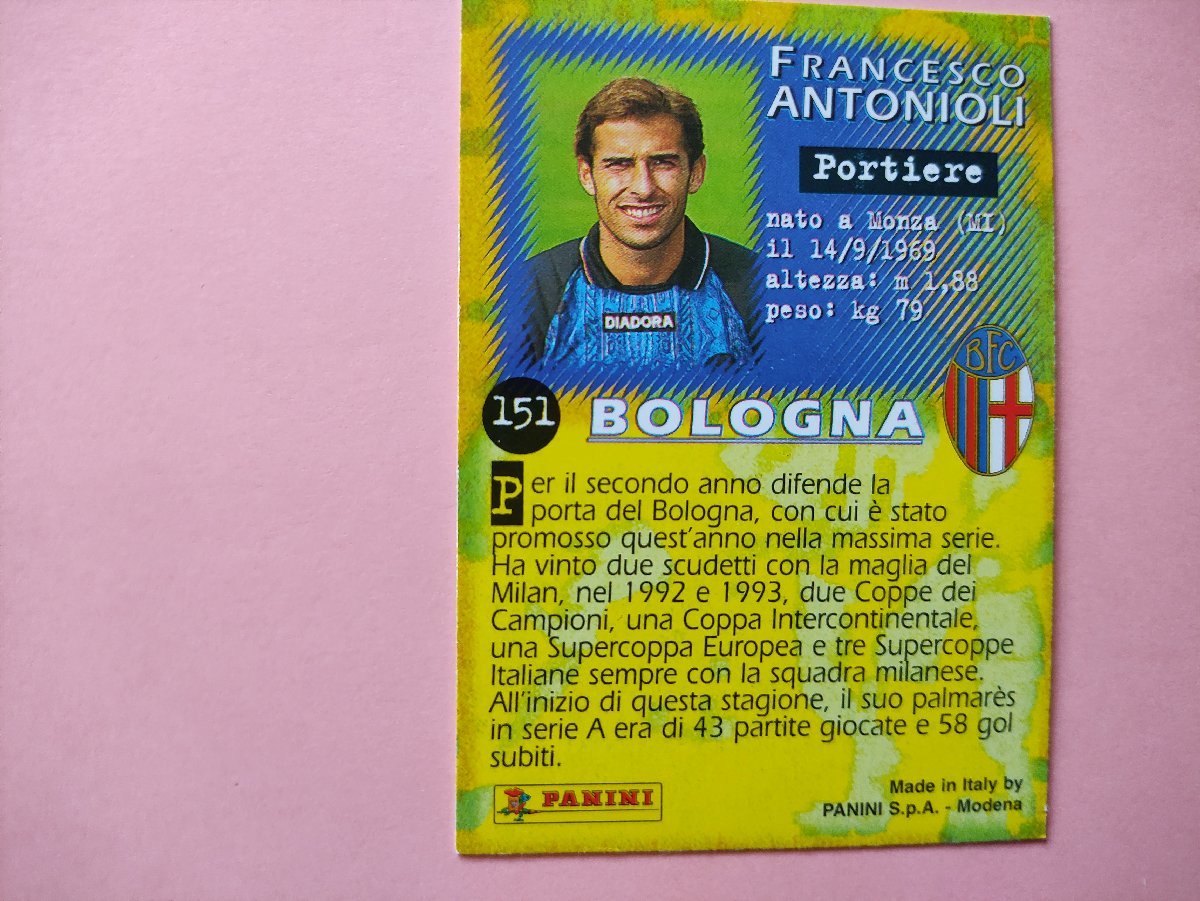 フランチェスコ・アントニオーリ PANINI Calcio97 ボローニャ_画像2