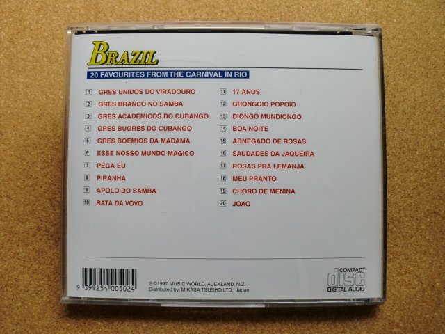＊【CD】【V.A】リオのカーニヴァル名曲集／ブラジルの宝石、楽しいアイディア、サンバのアポロ 他（MW-34）（輸入盤）邦文帯付_画像4