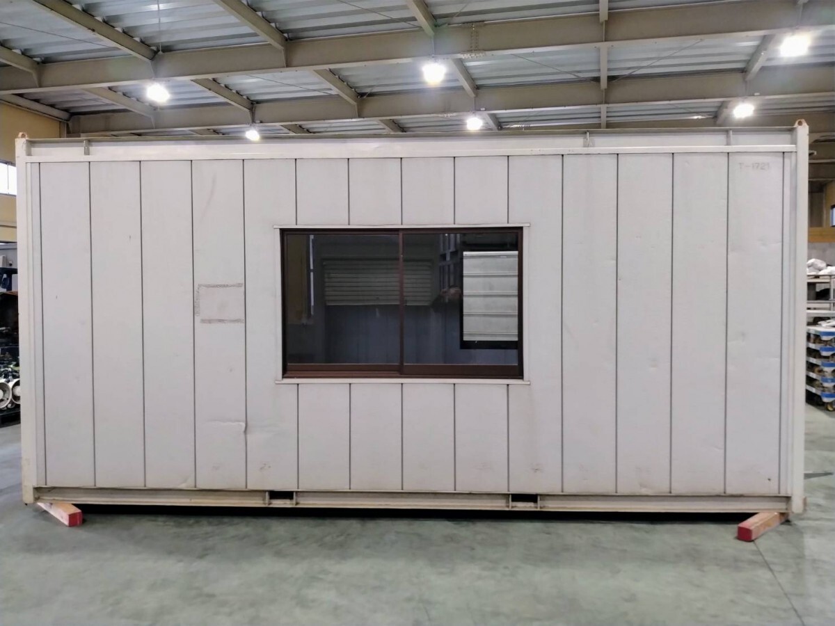 [ Aichi west tail warehouse shop ]AB467 *na side 4 tsubo super house 5450×2300×2670mm( approximately ) * Space house prefab storage room warehouse office work place * used 