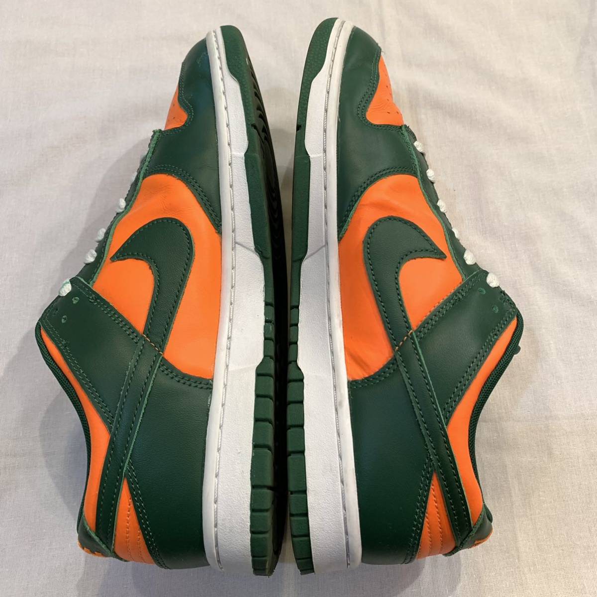 2022 NIKE DUNK LOW RETRO MIAMI ナイキ ダンク ロー レトロ マイアミ ゴージグリーン/トータルオレンジ ホワイト DD1391-300 US 11 29㎝_画像4