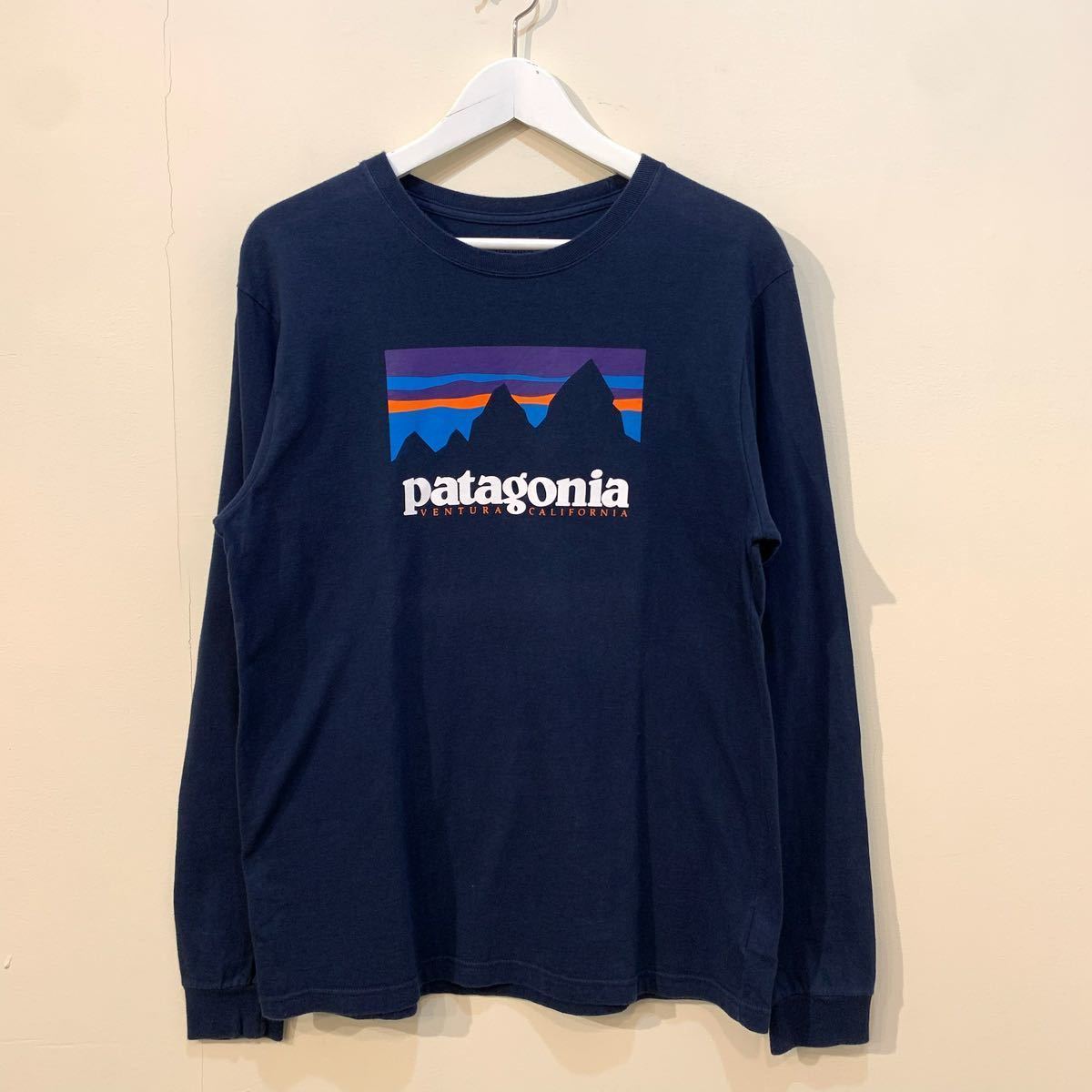 2016 patagonia L/S Shop Sticker Cotton T shirt ventura CALIFORNIA パタゴニア 長袖 コットン Tシャツ ロンT Tee ベンチュラ 38934FA16 _画像1