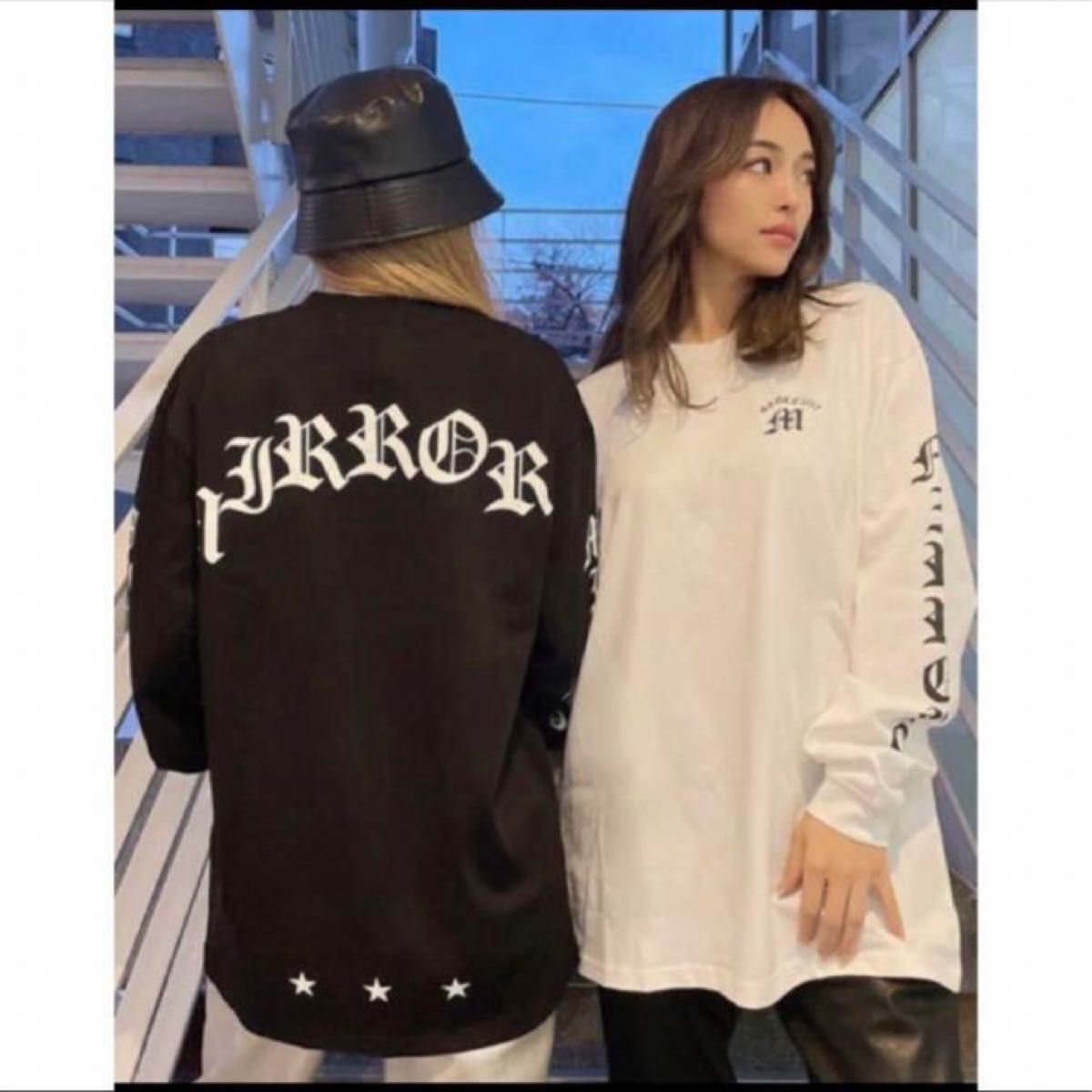【SALE】新品 未使用 タグ付き ミラーナイン ロゴ ロンT M 男女兼用 長袖 黒 春 Tシャツ オーバーサイズ ゆったり 【SALE】新品 未使用 タグ付き ミラーナイン ロゴ ロンT M 男女兼用 長袖 黒 春 Tシャツ オーバーサイズ ゆったり