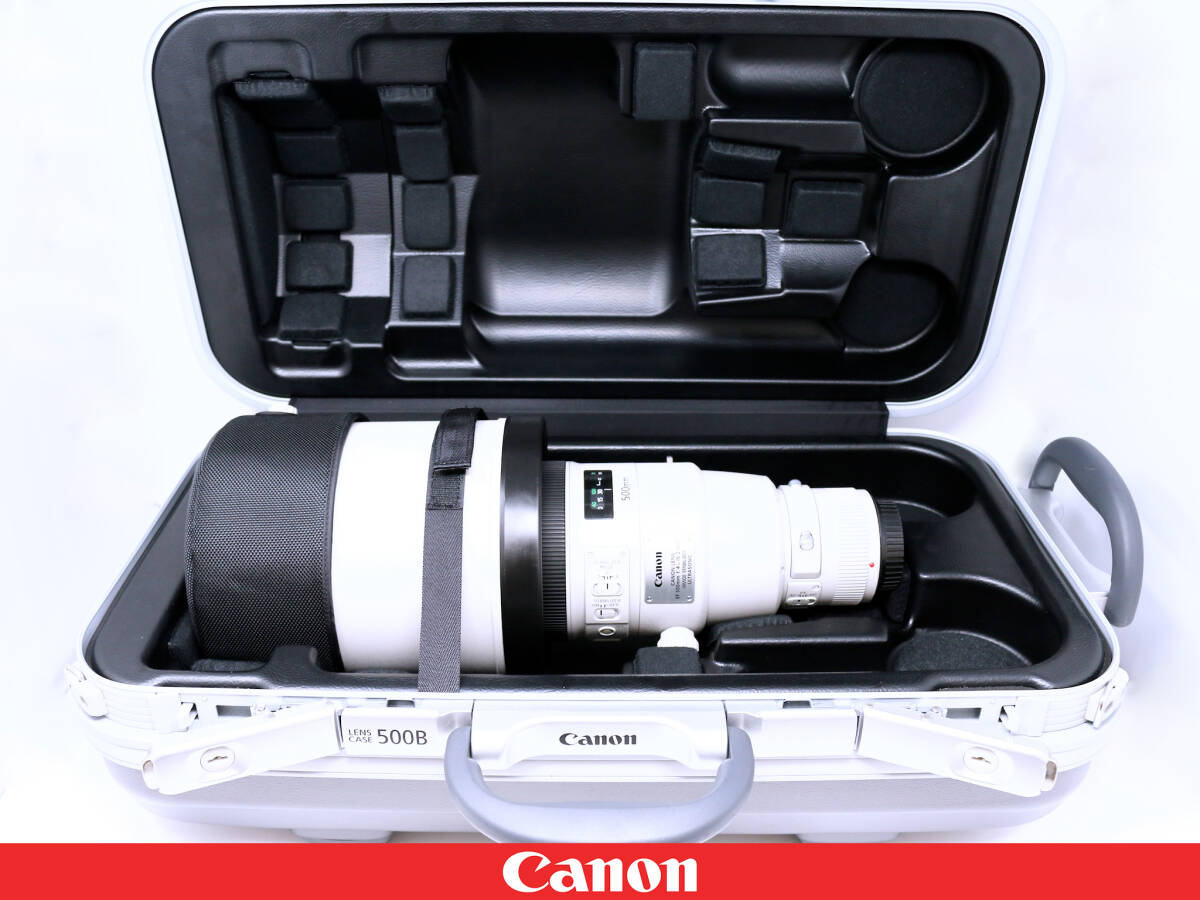 ◆◇美品◇Canon キャノン EF500mm F4L IS II USM◇ハードケースほか付属品完備+ソフトケース★プロご用達高性能Lレンズ EF50040LIS2◇◆_画像10