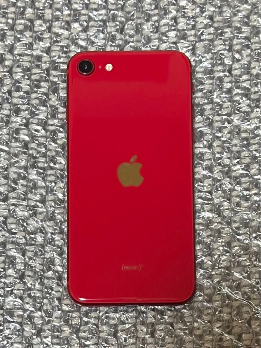 【即日発送】【極美品】iPhone SE 第2世代 SE2 レッド　RED 64GB SIMフリー　バッテリー最大容量80%