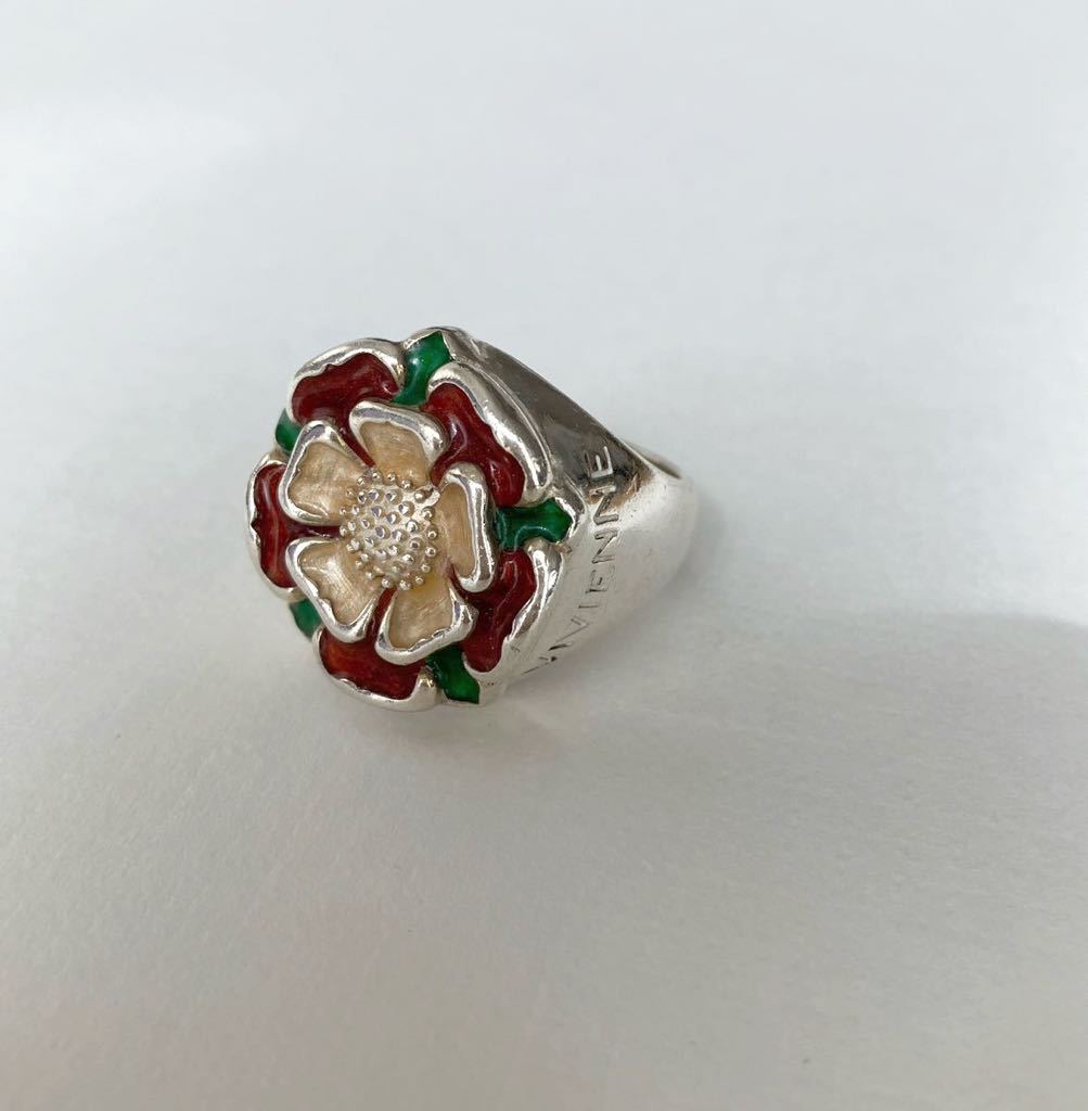 Vivienne Westwood ヴィヴィアンウエストウッド TUDOR ROSE RING ローズリング ヴィンテージ 初期 Mサイズ 指輪の画像3