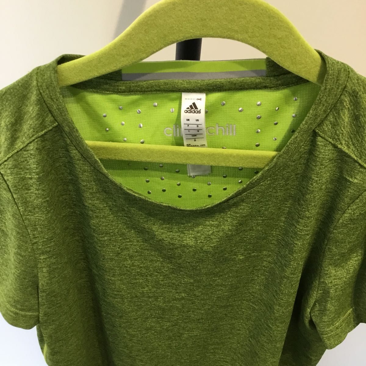 アディダス　adidas クライマチル　レディース　トップス　Tシャツ　Mサイズ　グリーン　緑
