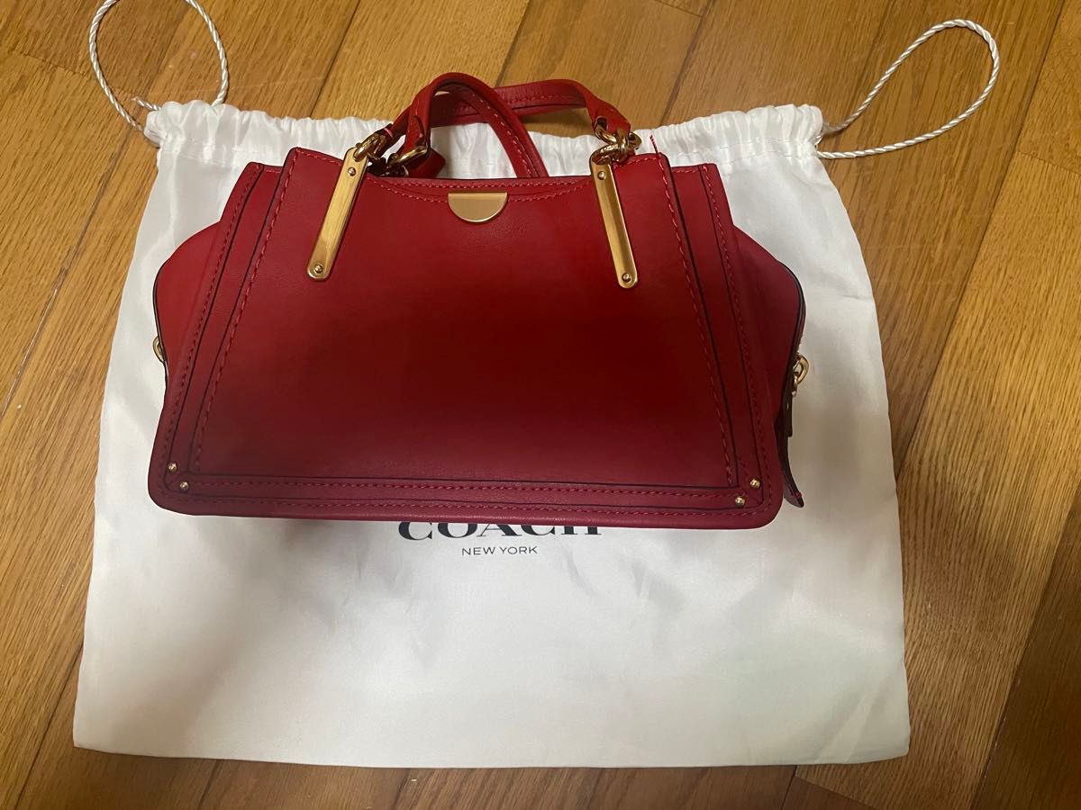 レザー COACH ハンドバッグ 斜め掛け 2way