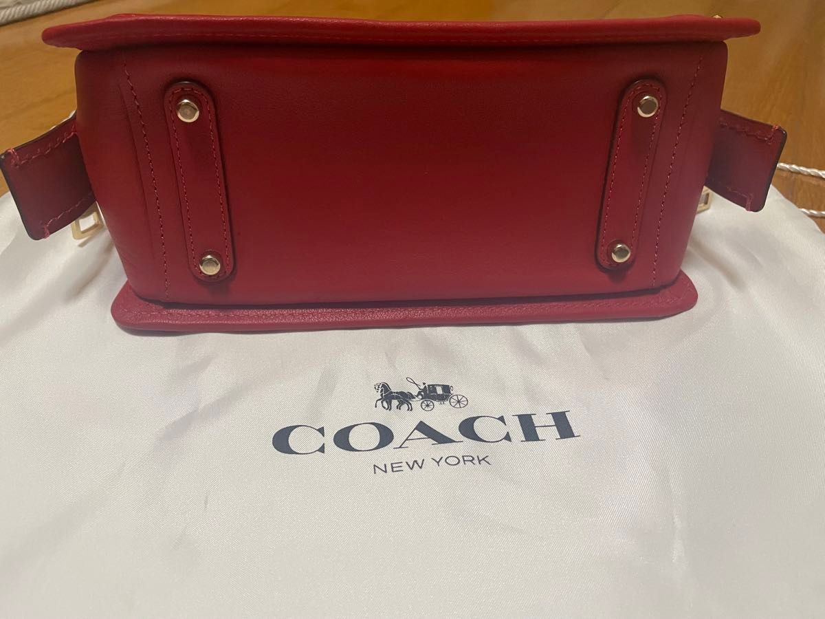 レザー COACH ハンドバッグ 斜め掛け 2way