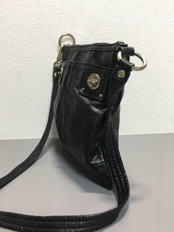 MARC BY MARC JACOBS マークバイマークジェイコブス レザー ショルダーバッグ ブラック_画像3