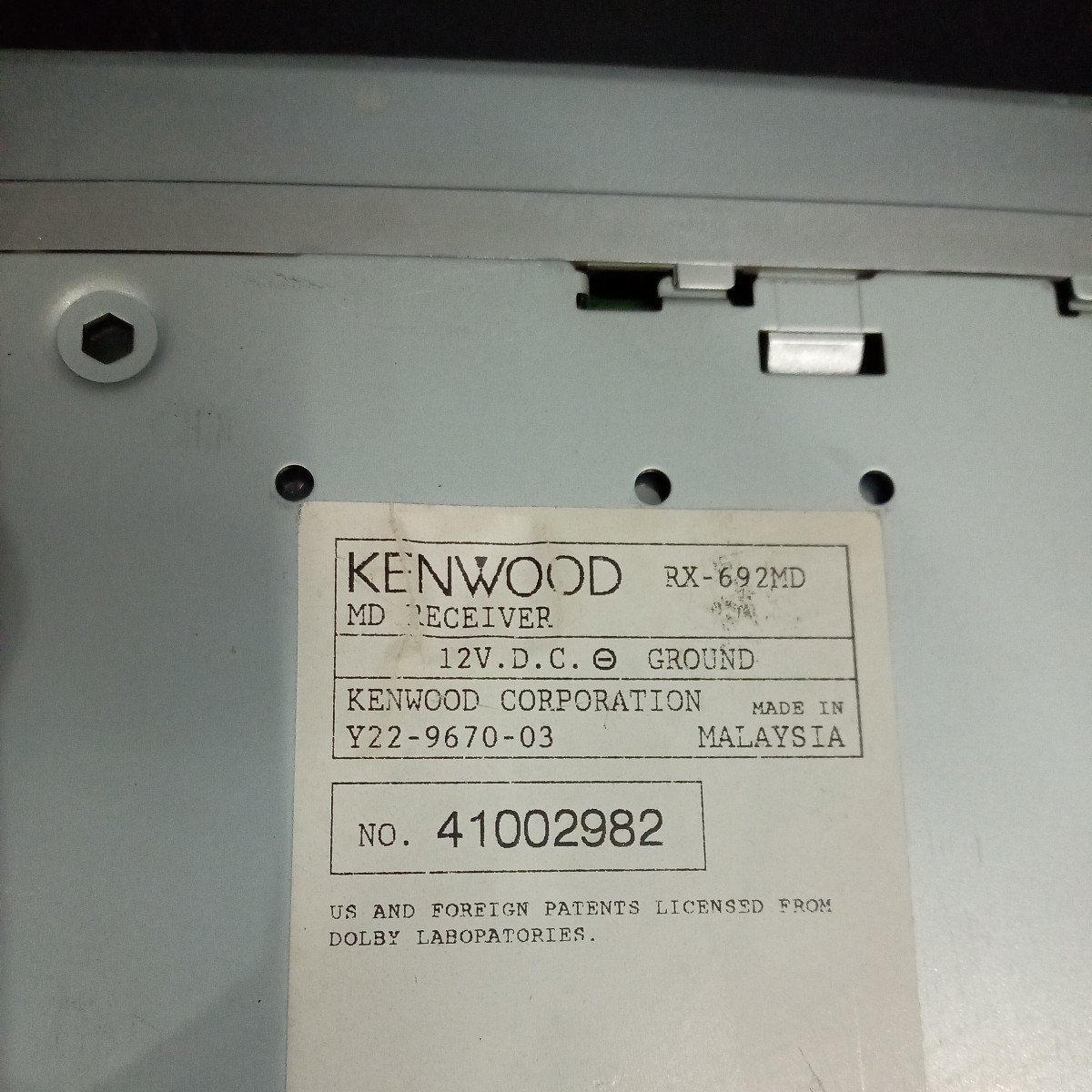 KENWOOD Kenwood RX-692MD operation not yet verification Junk 