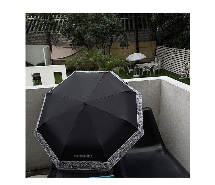 晴雨兼用傘 折り畳み傘 雨傘 ブラック ins白黒 丈夫 日傘 遮光断熱 男女兼用　オシャレ　UVカット　8本骨