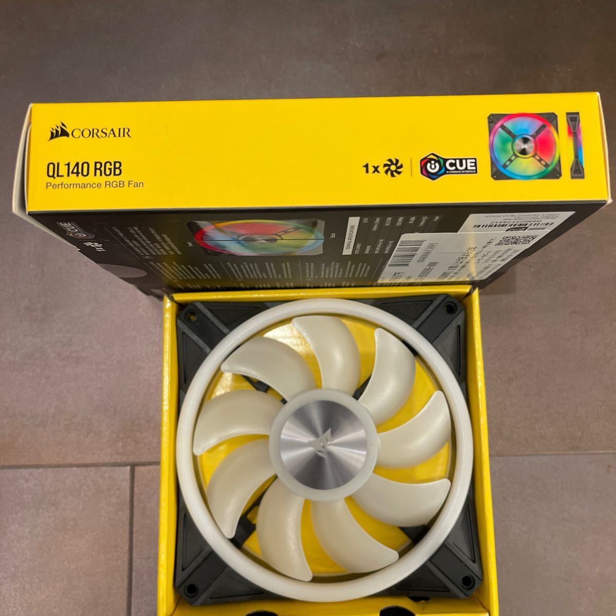 Corsair iCUE QL140 RGB 140mm PWM Single Fan ( вентилятор расширение для одиночный товар модель ) 140mm вентилятор lCO-9050099-WW кейс вентилятор Corse aLED