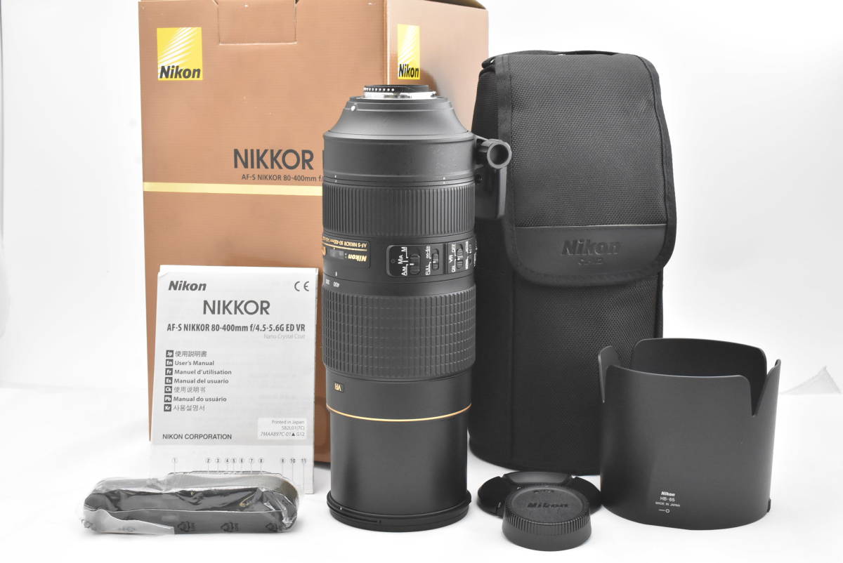 ★箱・説明書付き★ Nikon ニコン Nikon AF-S 80-400mm F4.5-5.6 G 望遠ズームレンズ (t6453)