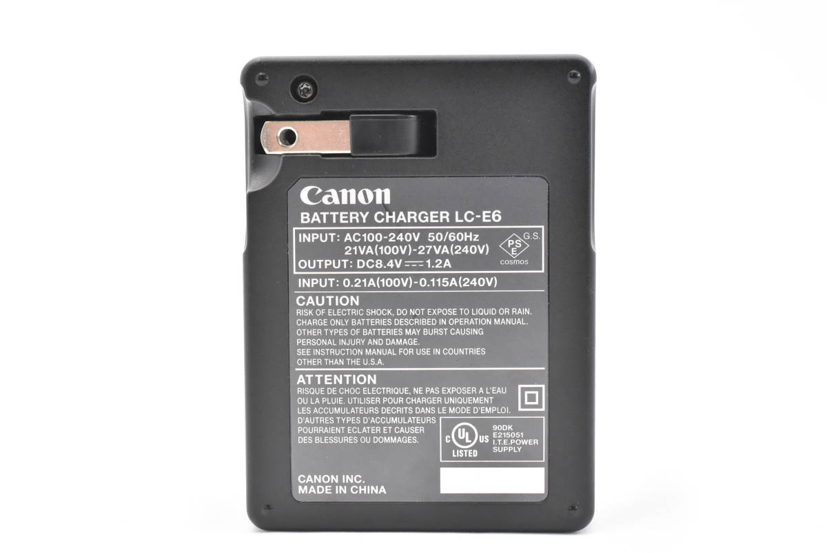 ★純正・完動・美品★Canon キャノン LC-E6 充電器 バッテリーチャージャー(ｋ-2719)の画像7