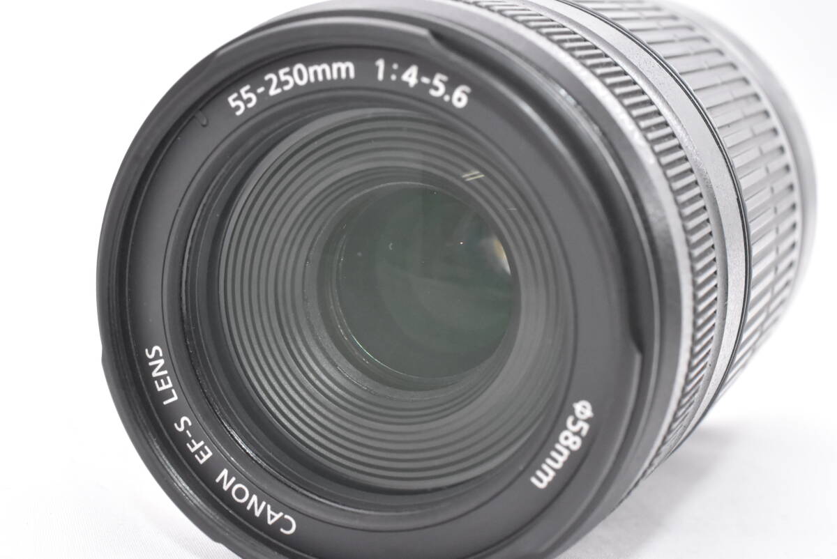Canon キャノン EF-S 55-250mm F4-5.6 IS ズームレンズ (t6679)_画像8