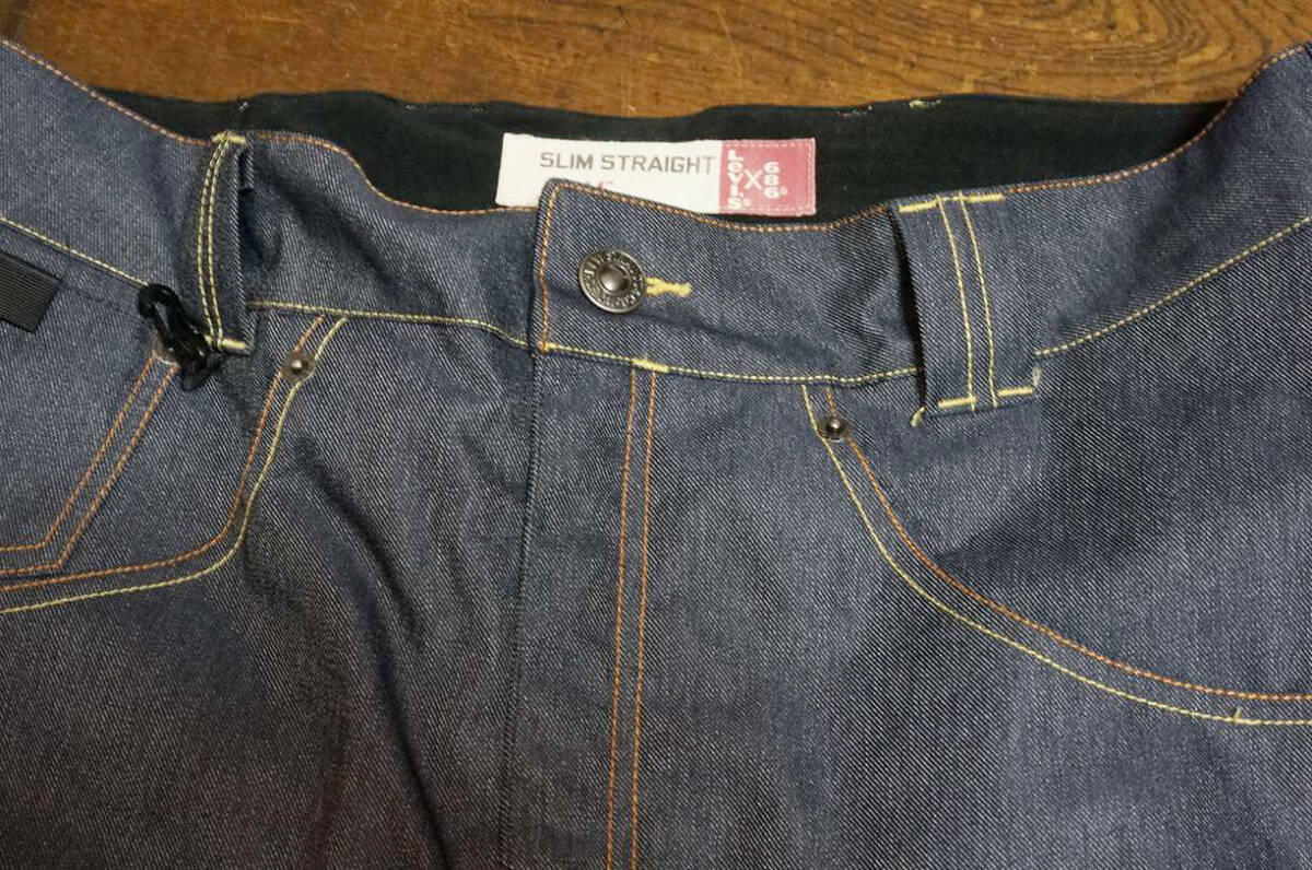 男性用 686 × Levi's リーバイス Denim PANTS スノーボード 男性用 686 × Levi's リーバイス Denim PANTS スノーボード