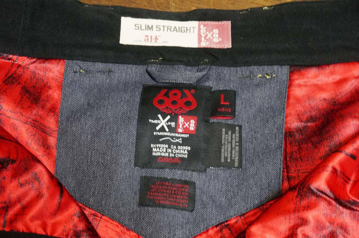 男性用 686 × Levi's リーバイス Denim PANTS スノーボード 男性用 686 × Levi's リーバイス Denim PANTS スノーボード