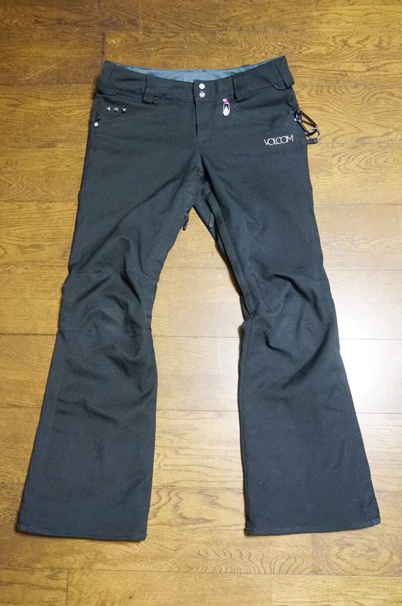 女性用 VOLCOM ボルコム スノーボードウエア SPECIES STRETCH PANT スピーシーズ ストレッチ パンツ H1351204 サイズM 15000mm/15000gm2 黒