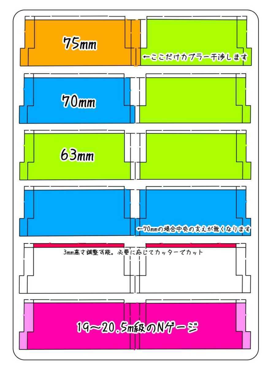 (2個セット)100均のケースがBトレ・Nゲージ収納ケースになるウレタン中敷き_画像3