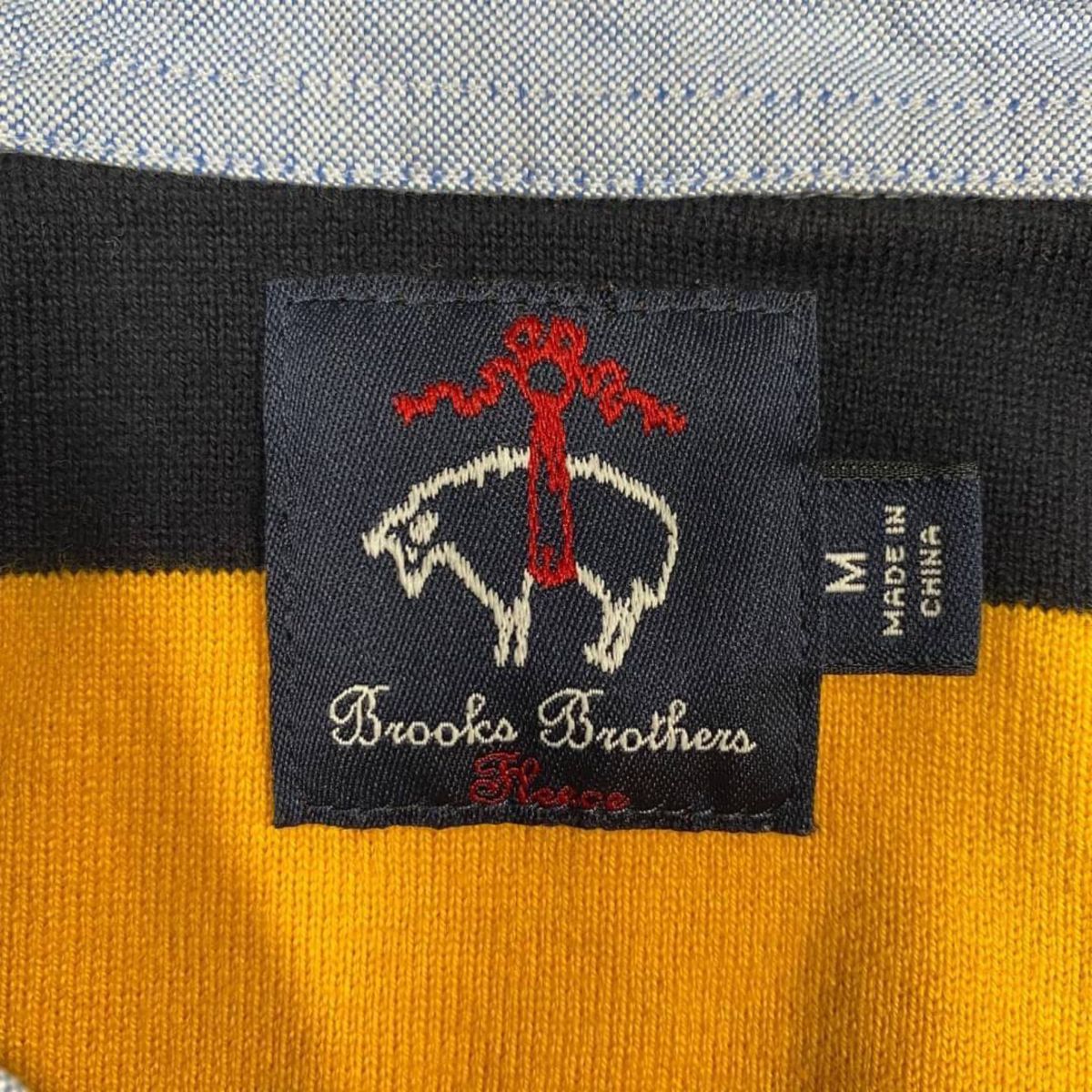 【春物】Brooks Brothers ブルックスブラザーズ 長袖 ポロシャツ ラガーシャツ レディース サイズM ボーダー柄