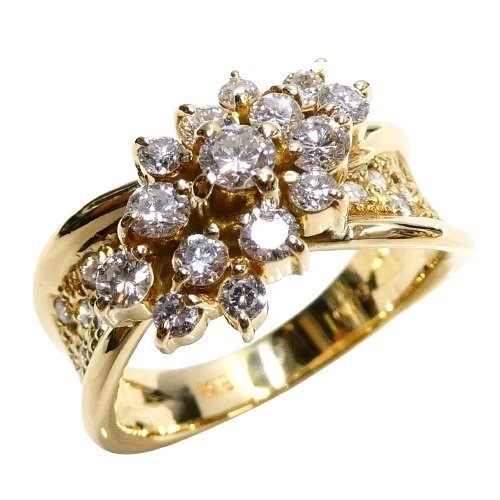 J◇K18 豪華！ ダイヤ 0.79ct リング 12号 イエローゴールド 18金 ダイヤモンド 新品仕上済 yellow gold Diamond ring