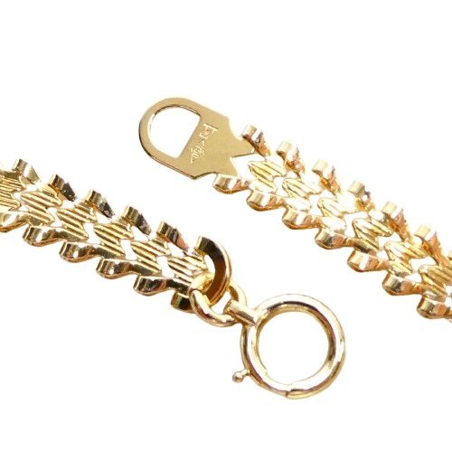 J◇K18 デザイン ネックレス 40.3cm 4.3mm幅 イエローゴールド 18金 750 ホールマーク 新品仕上済 チェーン yellow gold chain necklace_画像6