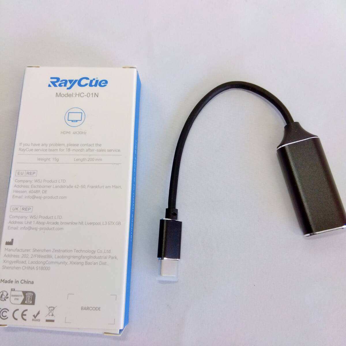 RayCue USB C HDMI 変換アダプター 4K Thunderbolt 3/4 デバイス_画像7
