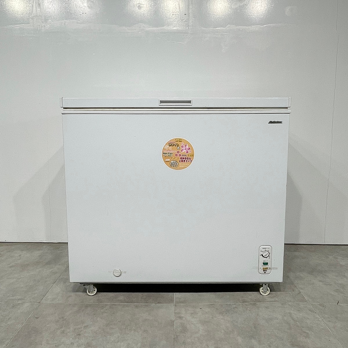 【大阪】Abitelax アビテラックス 上開き冷凍庫/205L/直冷タイプ/ACF-205C/家庭用/業務用/キャスター付/2017年【RN0224-2】