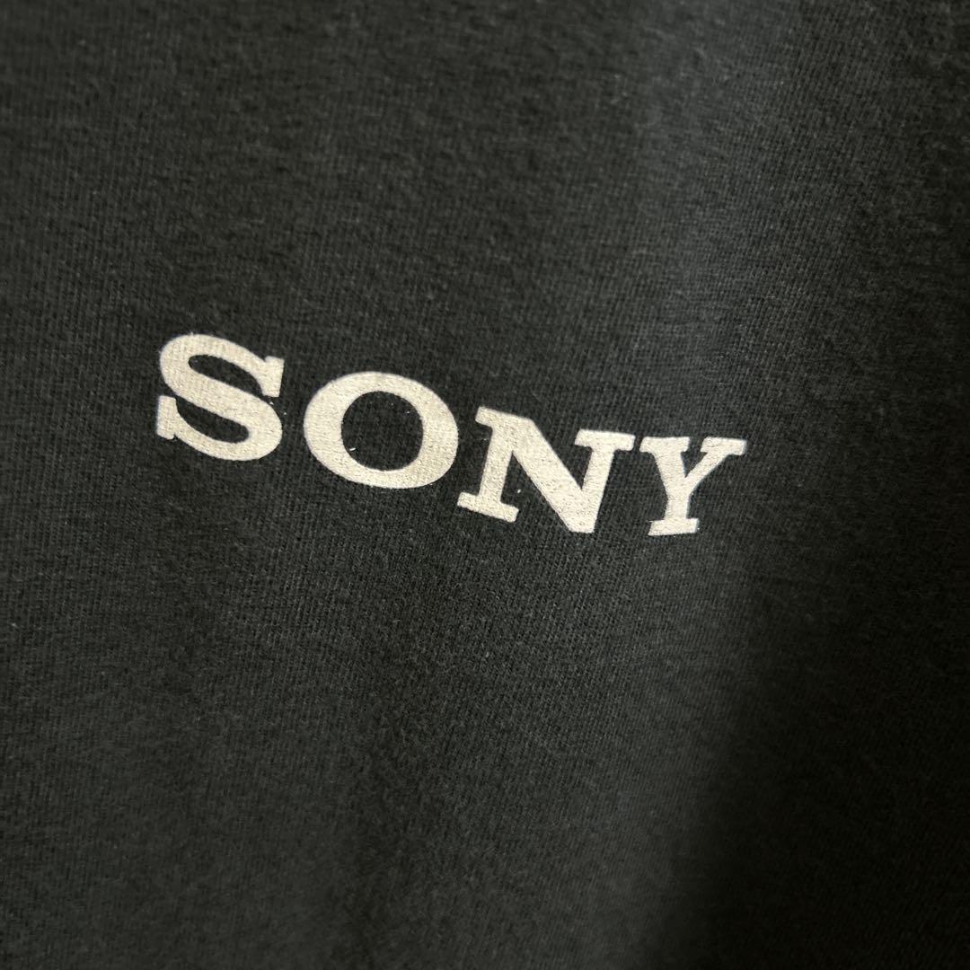 SONY ソニー バックプリント 威風堂々 2XL 企業 Tシャツ 半袖 輸入品 春服 夏服 海外古着 企業 会社 家電メーカー ワンポイント 袖ロゴ_画像8