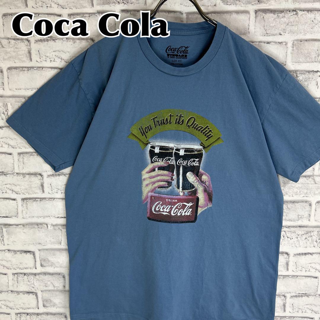 Coca Cola コカコーラ 乾杯 アーチロゴ 企業 Tシャツ 半袖 輸入品 春服 夏服 海外古着 企業 会社 ドリンク 炭酸飲料 ジュース メキシコ製