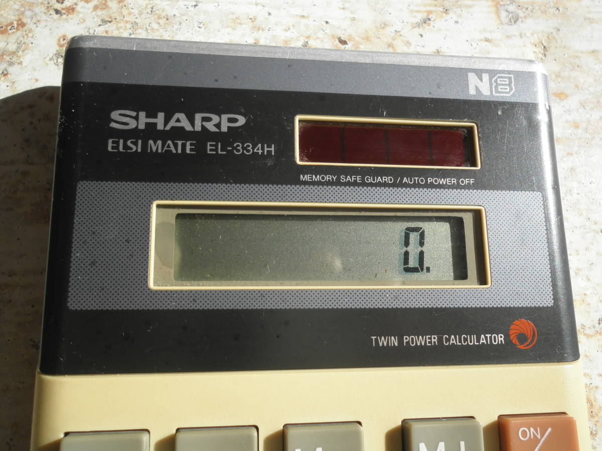  retro * calculator * sharp *SHARP* operation verification settled 